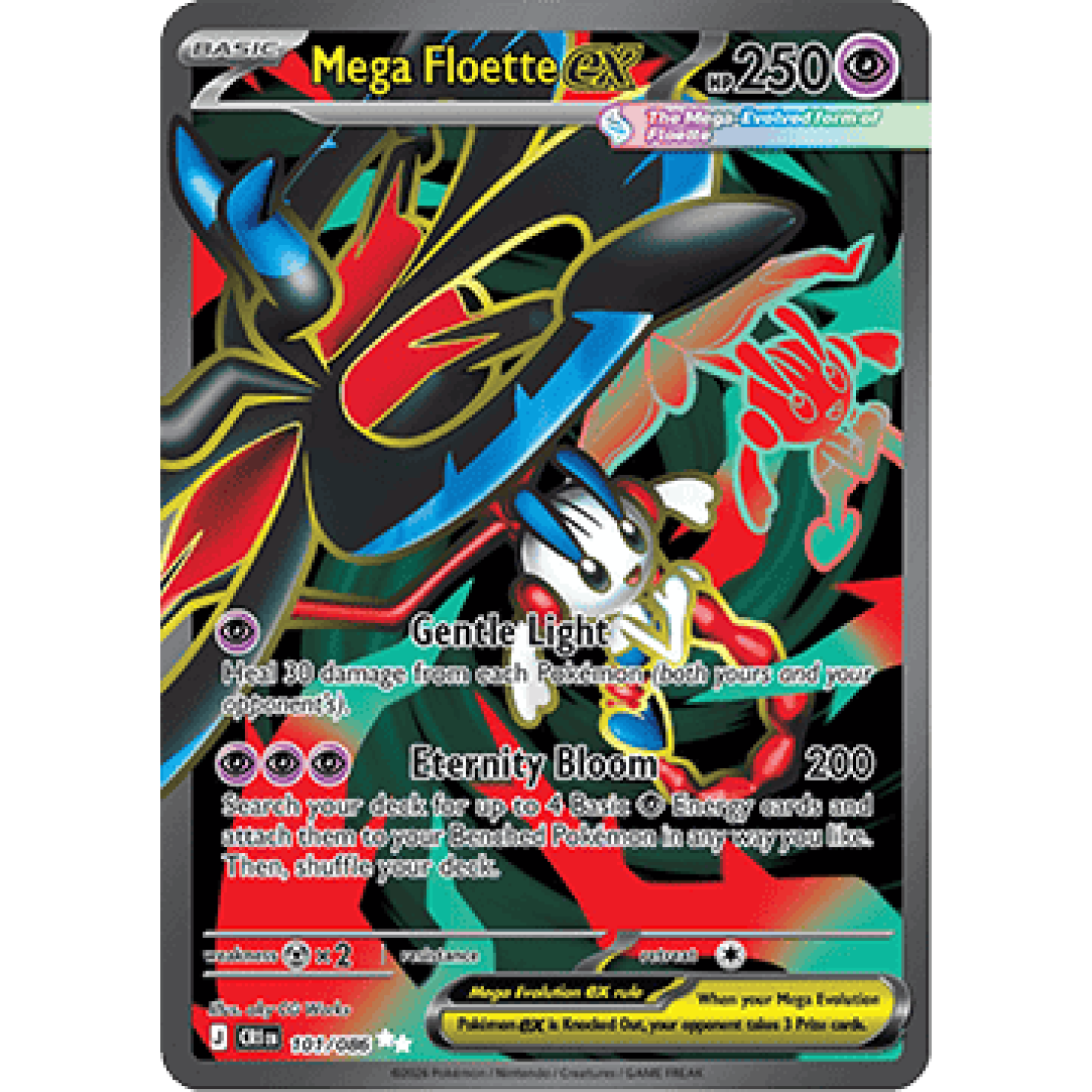 Mega Floette ex 101/086 - Chaos Rising - Holofoil