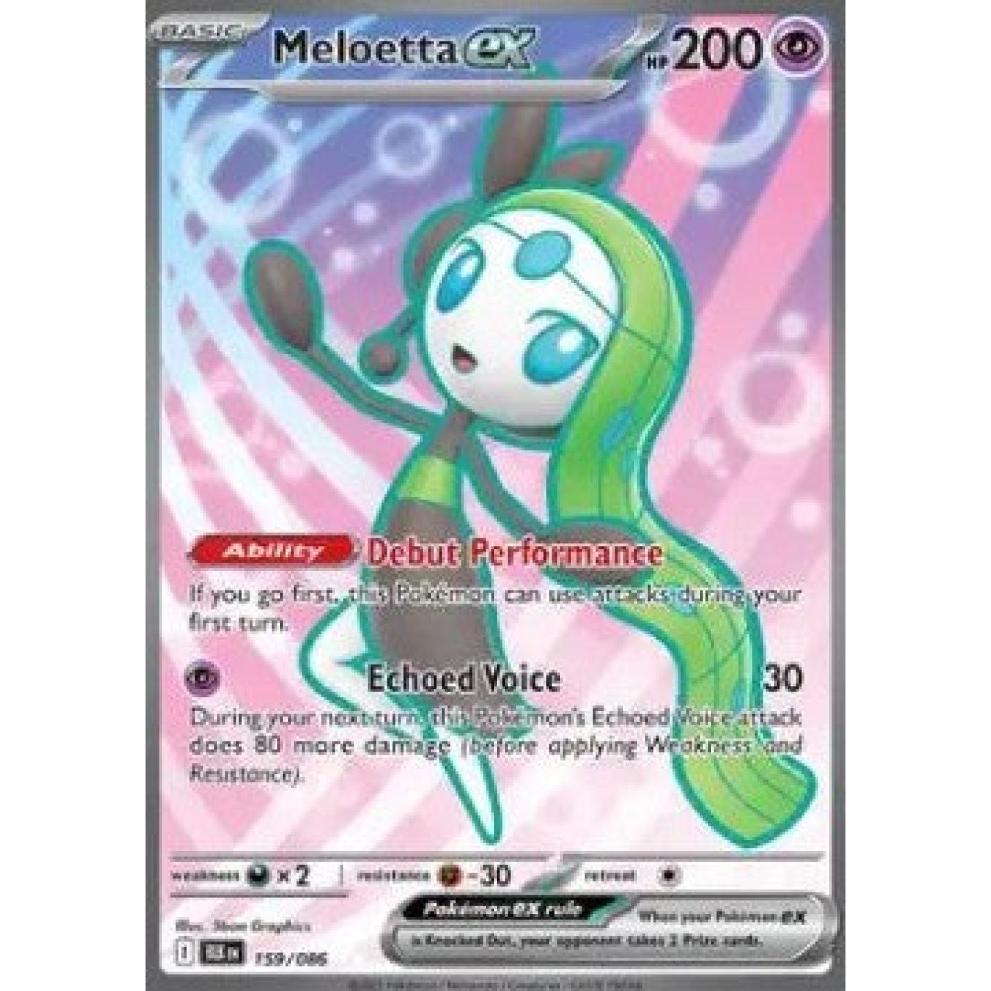 Meloetta ex 159/086 - Black Bolt - Holofoil