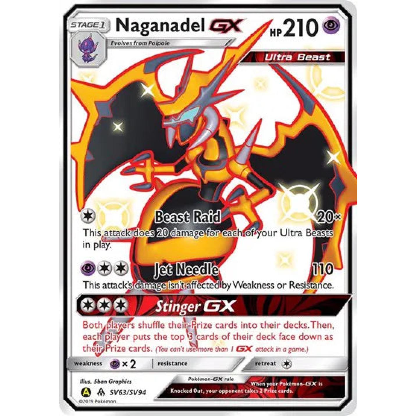Naganadel GX SV63/SV94  - Hidden Fates: Shiny Vault - Holofoil