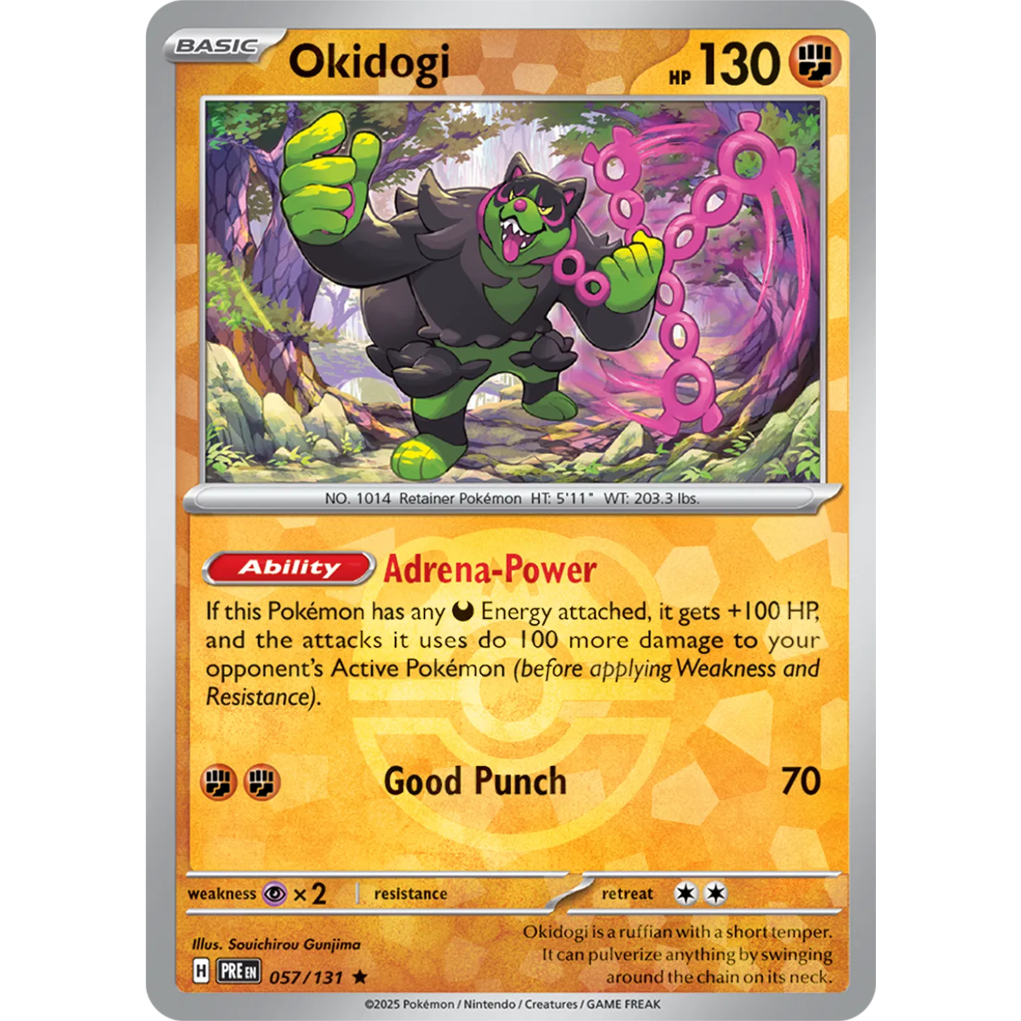 Okidogi 057/131 - Prismatic Evolutions - Master Ball Pattern