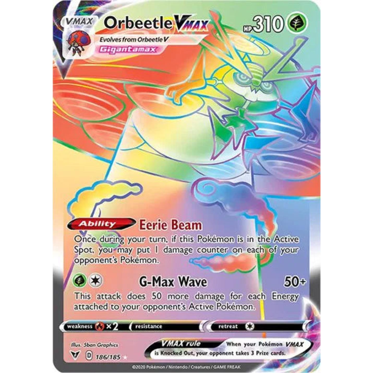Orbeetle VMAX 186/185 - Vivid Voltage - Holofoil