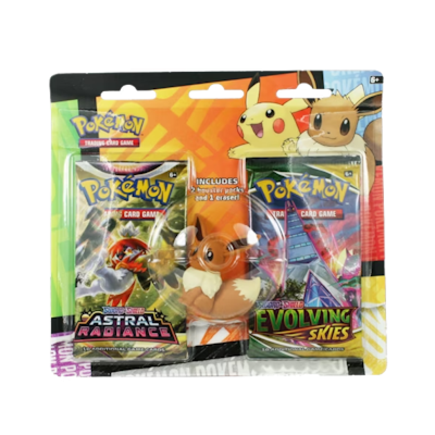 Pokémon Back to School: 2-Pack Blister - Eevee Eraser