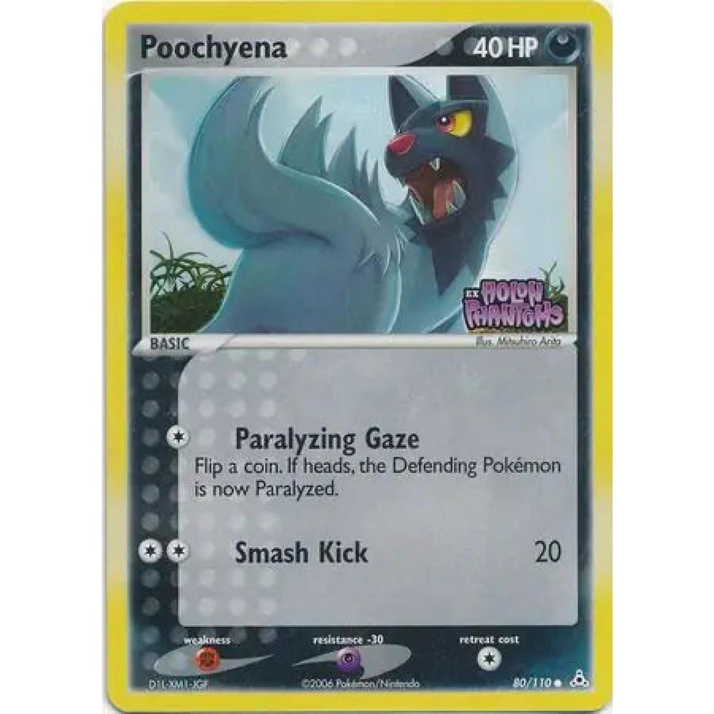 Poochyena 80/110 - EX Holon Phantoms - Reverse Holofoil