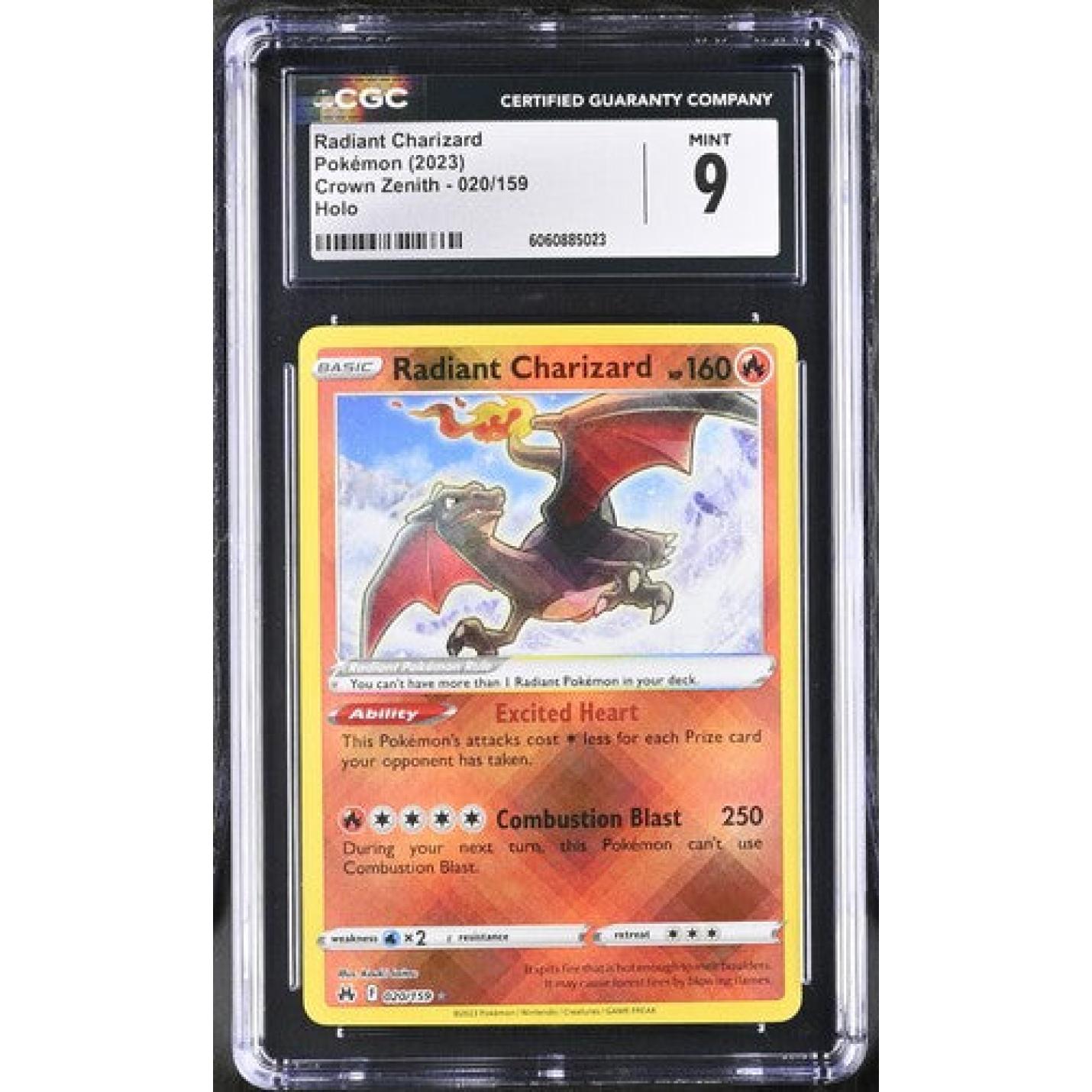 Radiant Charizard (CGC 9) 020/159 - Crown Zenith - Holofoil