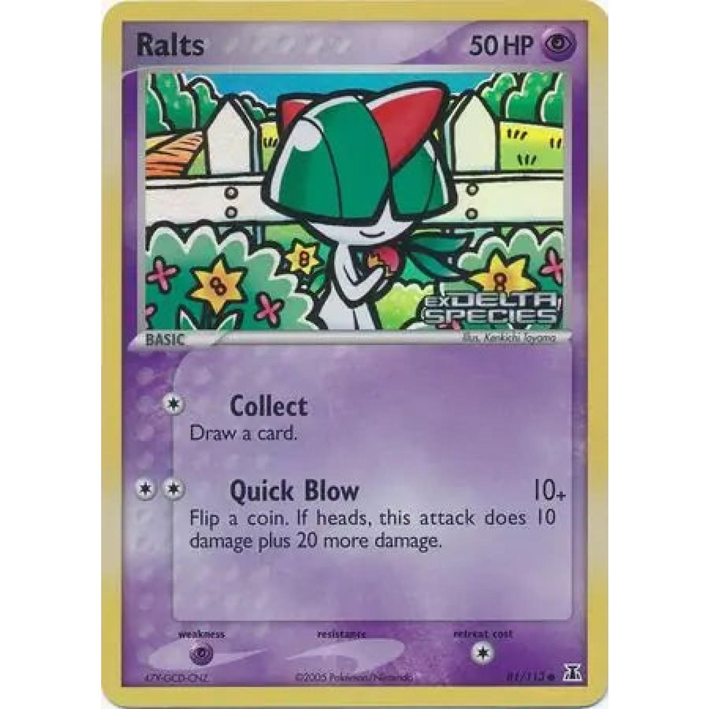 Ralts 81/101 - EX Dragon Frontiers - Reverse Holofoil