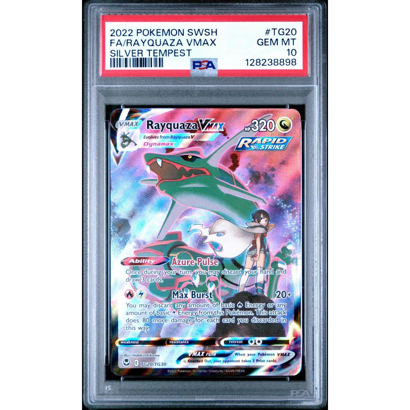 Rayquaza VMAX (PSA 10) TG20/TG30 - Silver Tempest Trainer Gallery - Holofoil