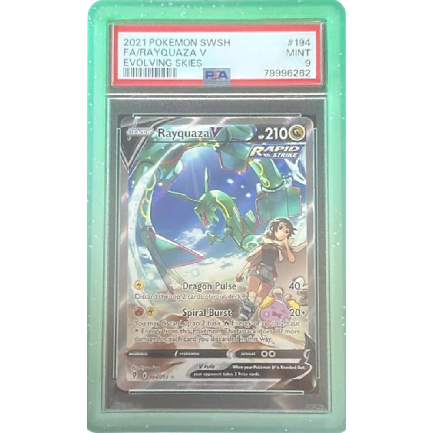 Rayquaza V (PSA 9) 194203 - Evolving Skies - Holofoil
