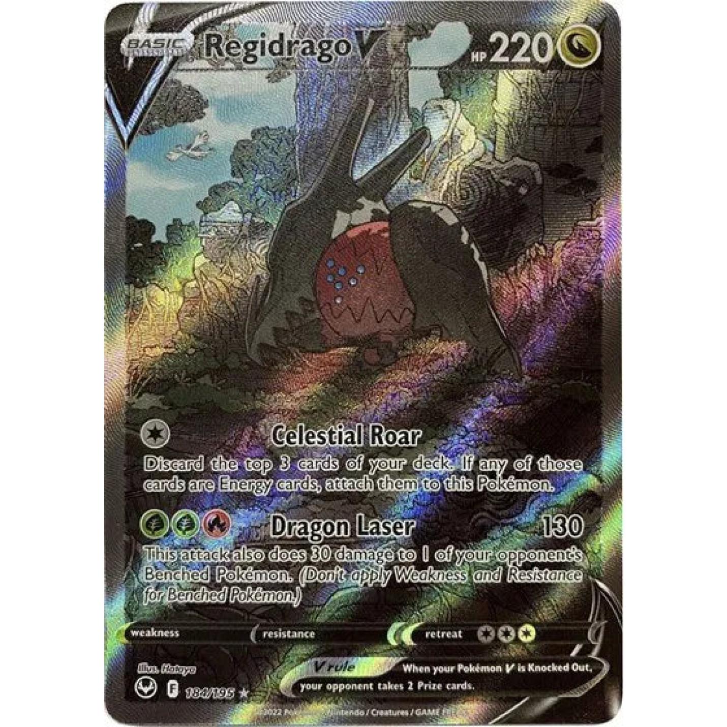 Regidrago V 184/195 - Silver Tempest - Holofoil