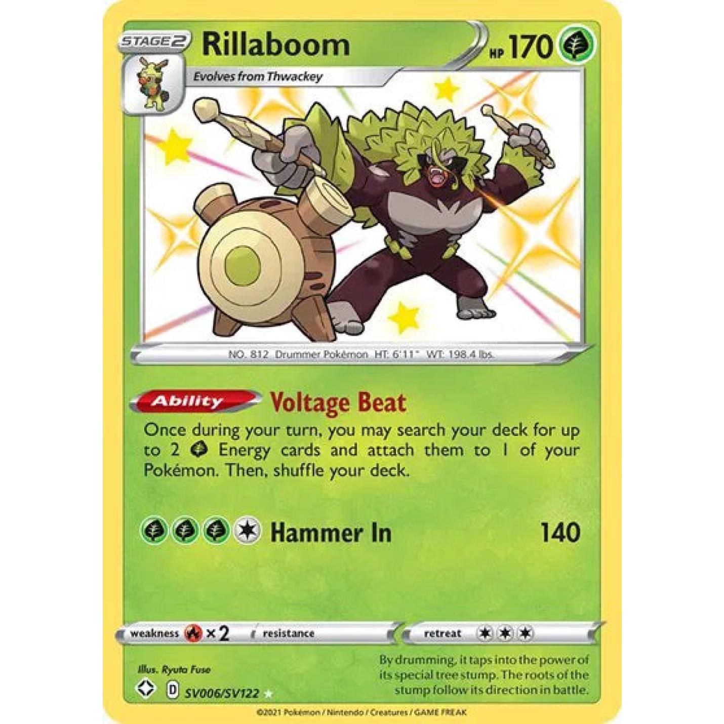 Rillaboom SV006/SV122 - Shining Fates: Shiny Vault - Holofoil