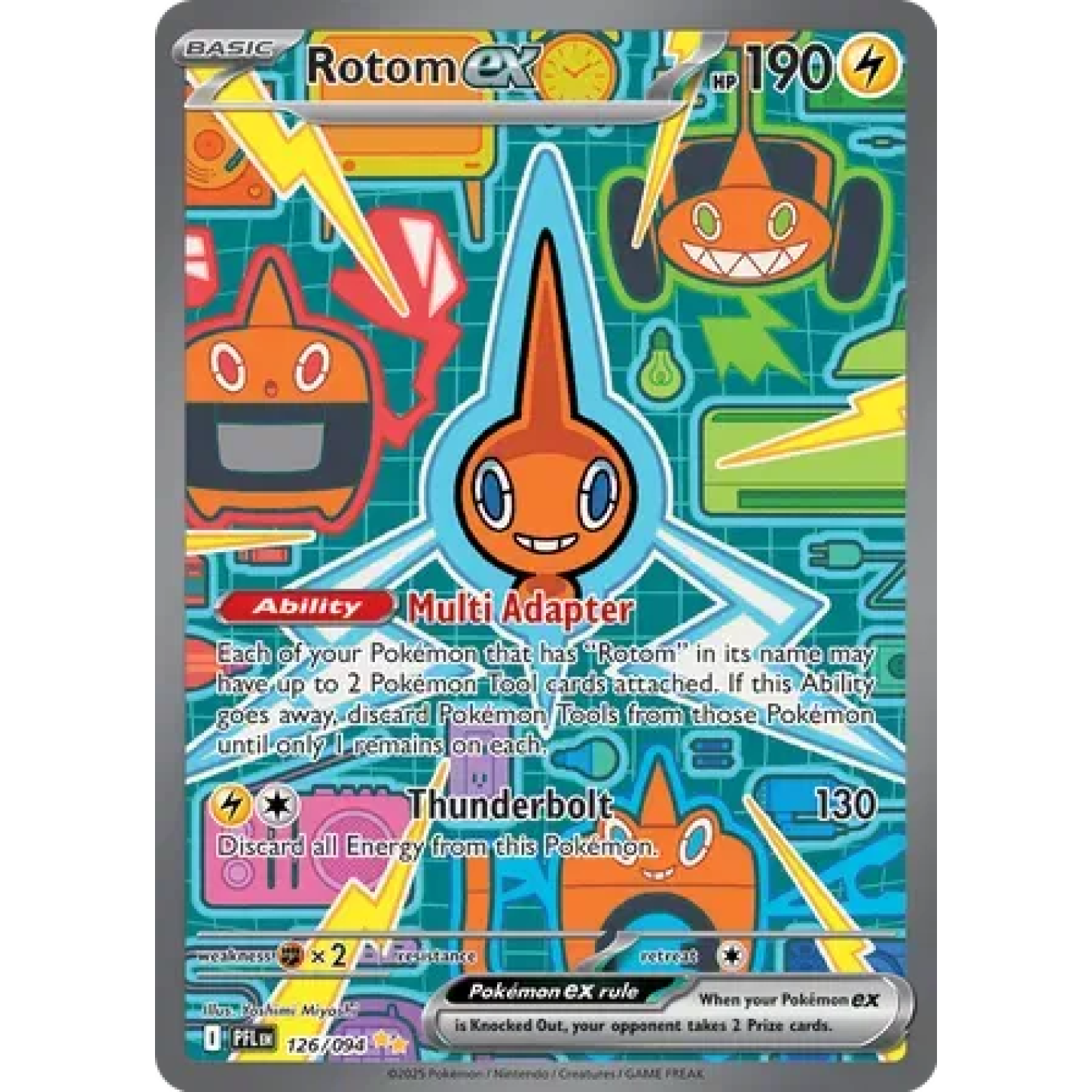 Rotom ex 126/094 - Phantasmal Flames - Holofoil