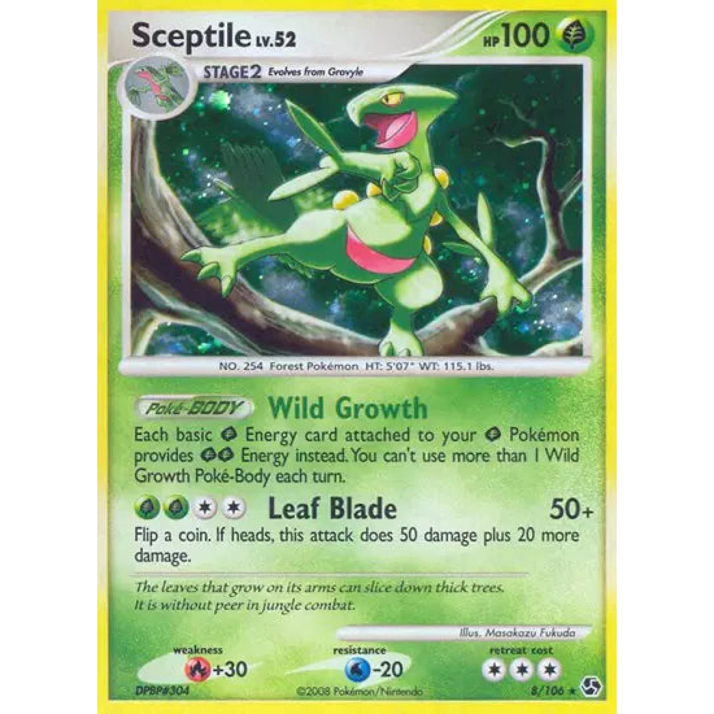 Sceptile Lv.52 8/106 - Great Encounters - Holofoil