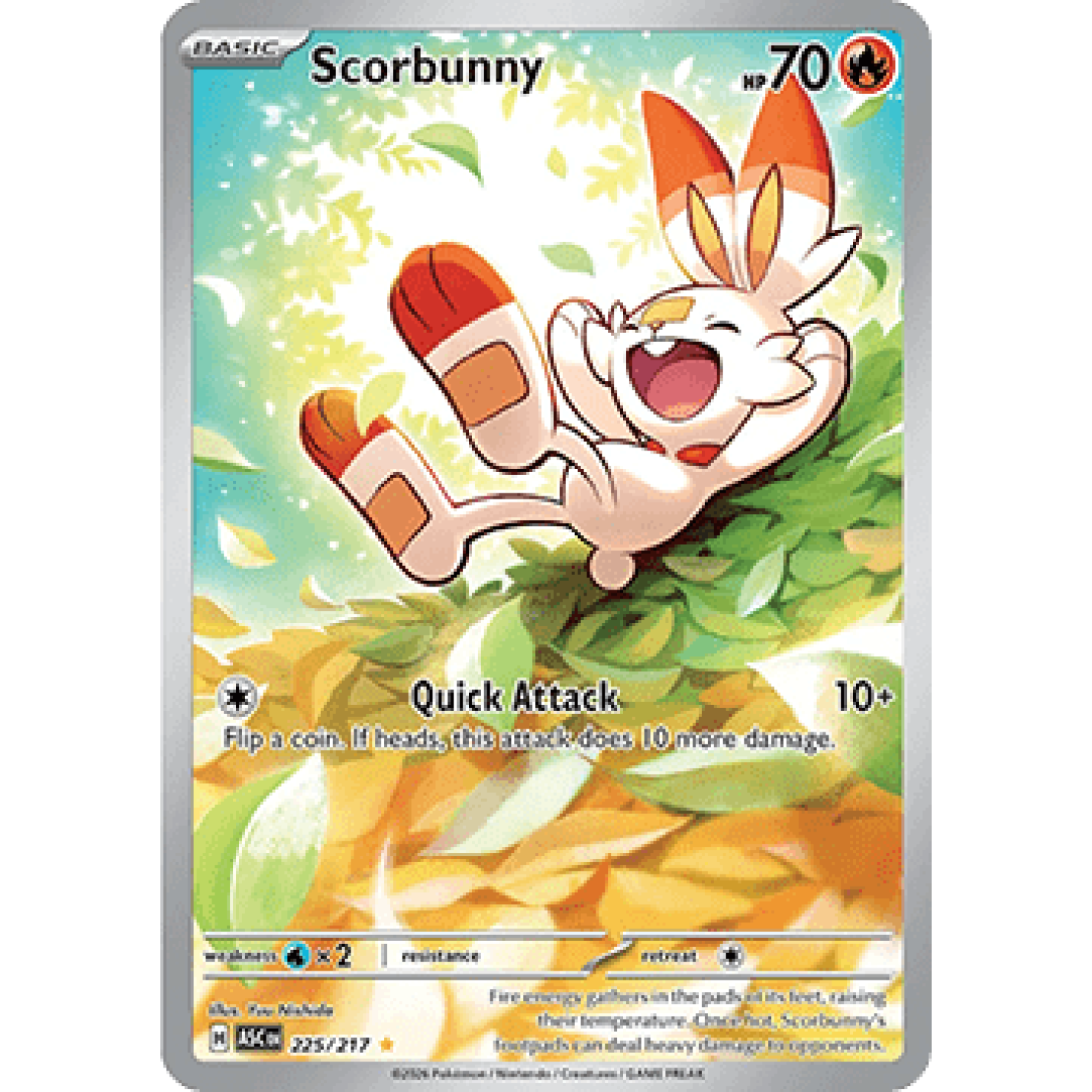Scorbunny 225/217 - Ascended Heroes - Holofoil