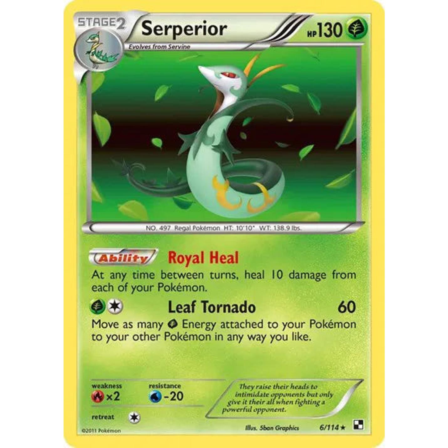 Serperior 6/114 - Black & White - Holofoil