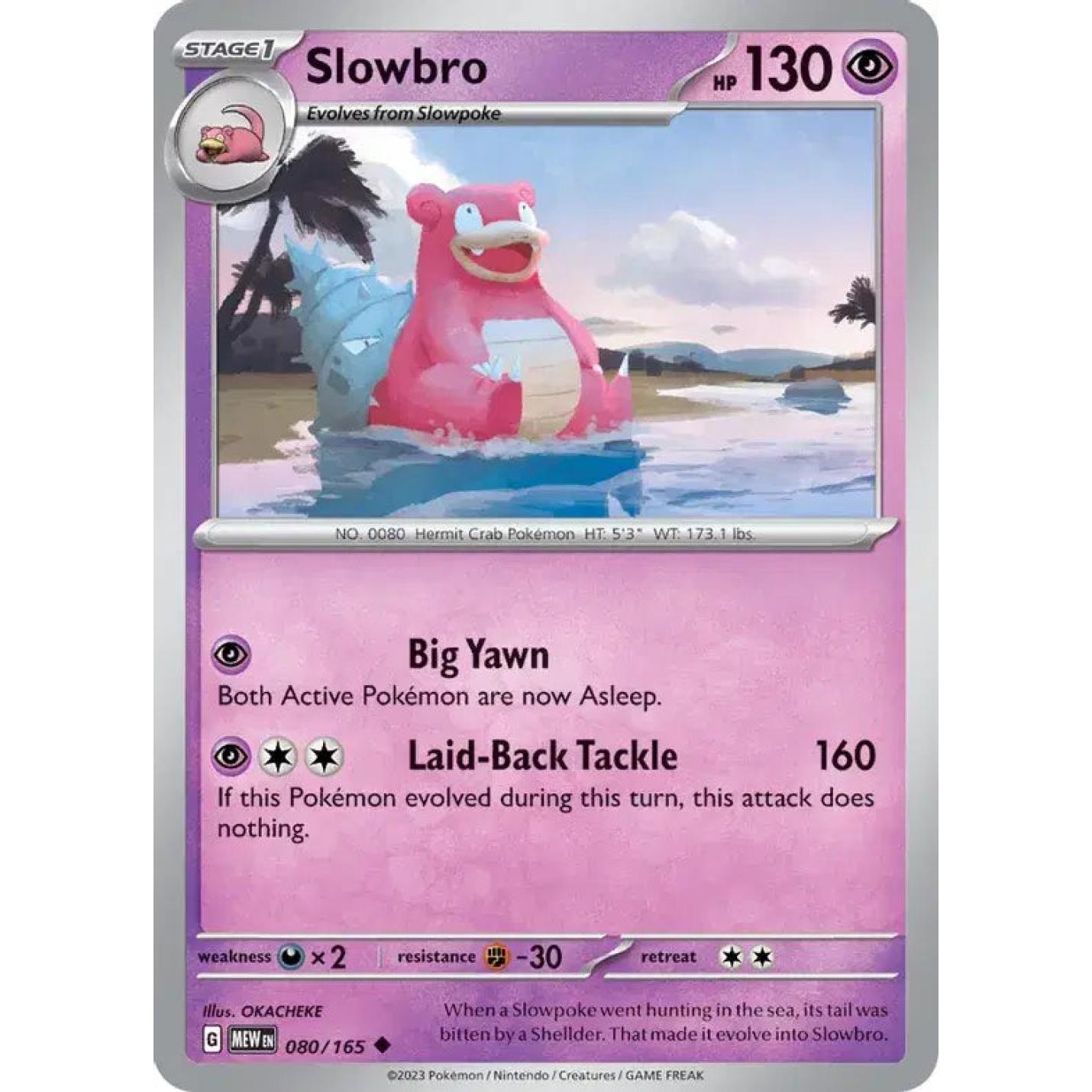 Slowbro 080/165 - Scarlet & Violet 151 - Reverse Holofoil