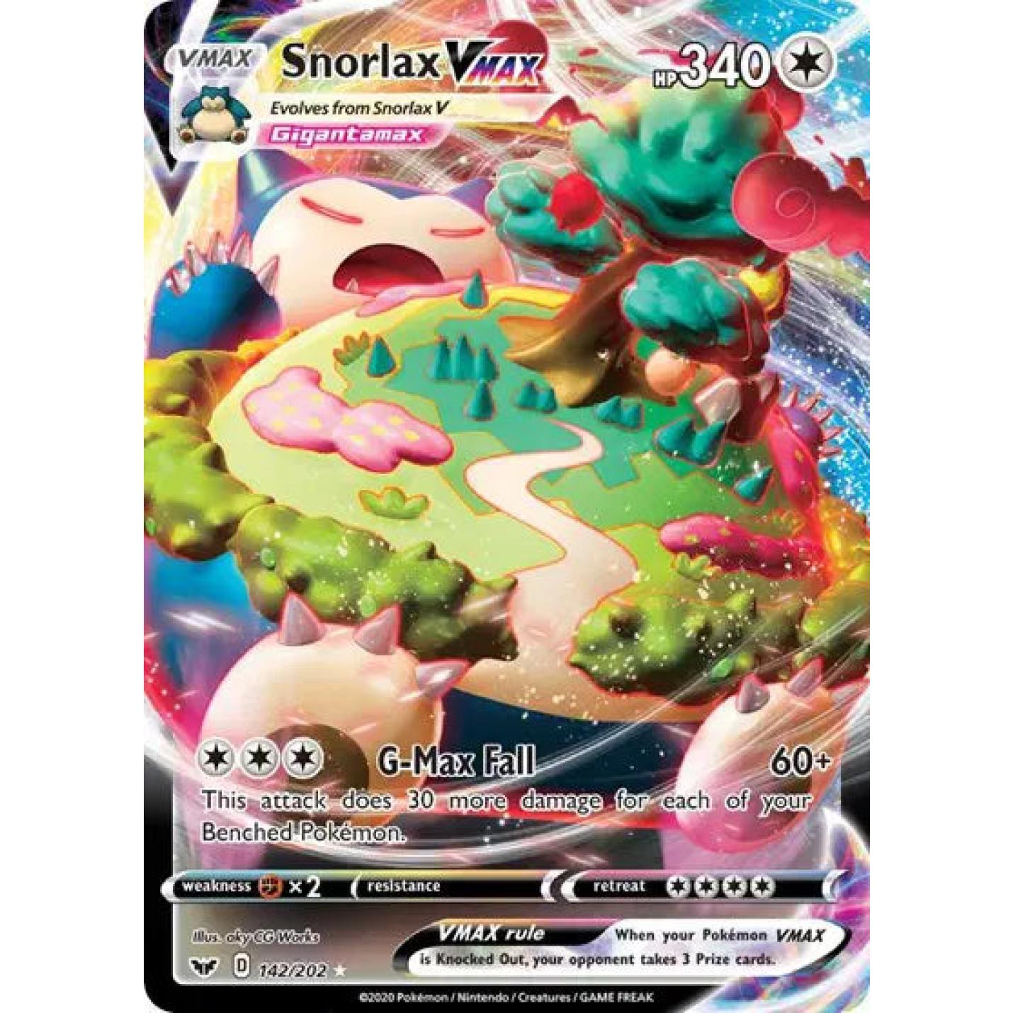 Snorlax VMAX 142/202 - Sword & Shield - Holofoil