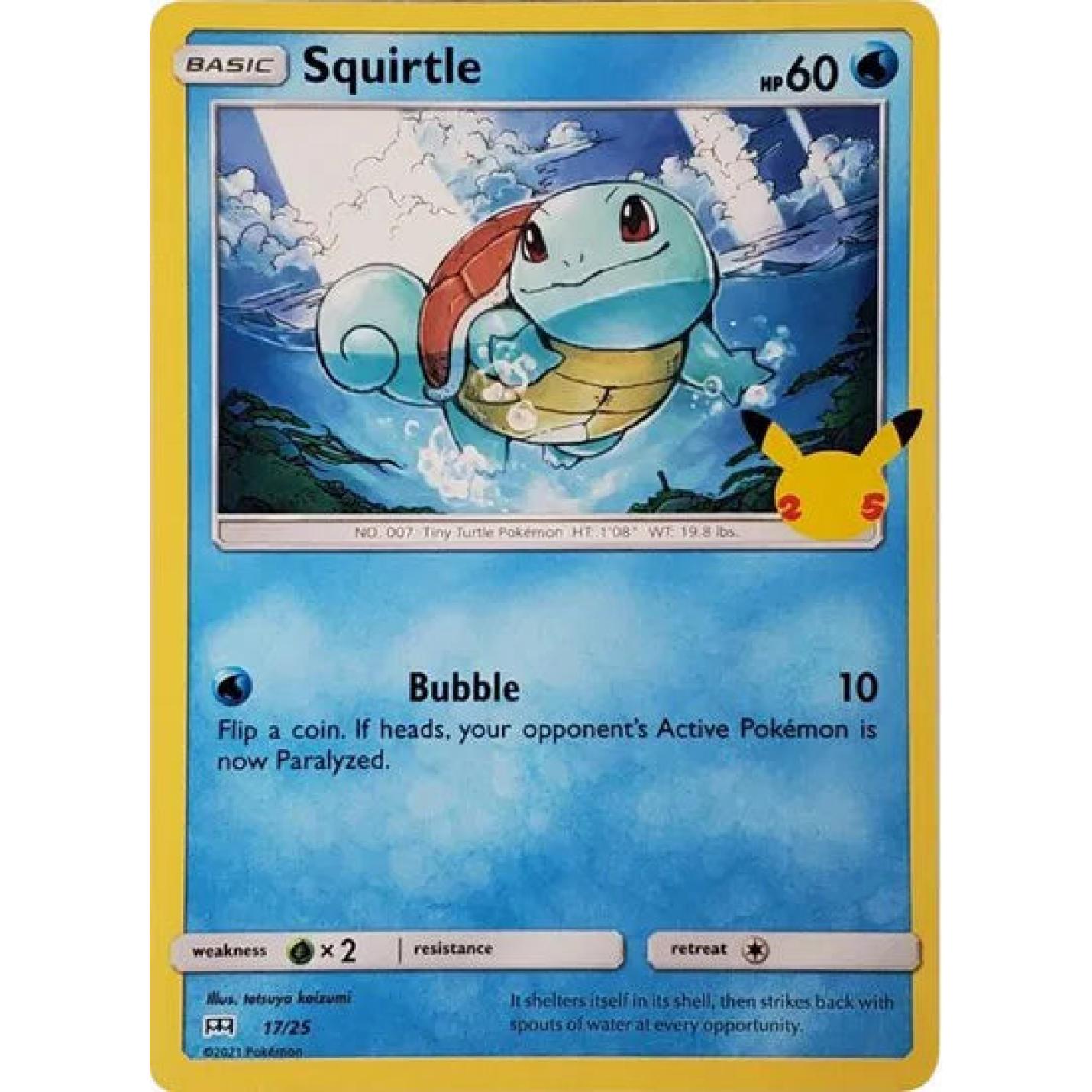 Squirtle 17/25 - McDonald's 25th Anniversary Promos - Normal