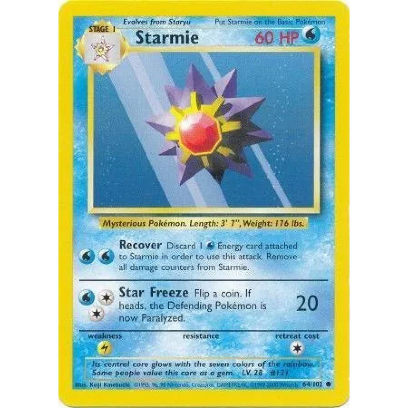 Starmie 64/102 - Base Set (Unlimited) - Normal