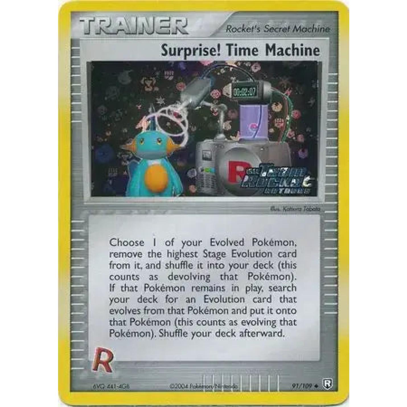 Surprise! Time Machine 91/109 - EX Team Rocket Returns - Reverse Holofoil