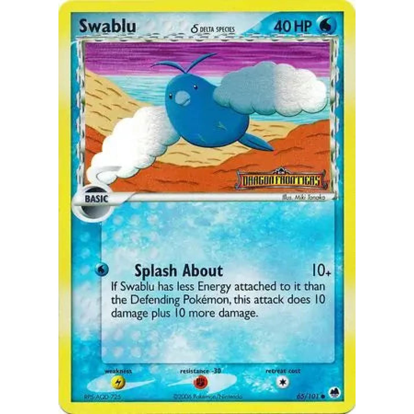 Swablu (Delta Species) 65/101 - EX Dragon Frontiers - Reverse Holofoil