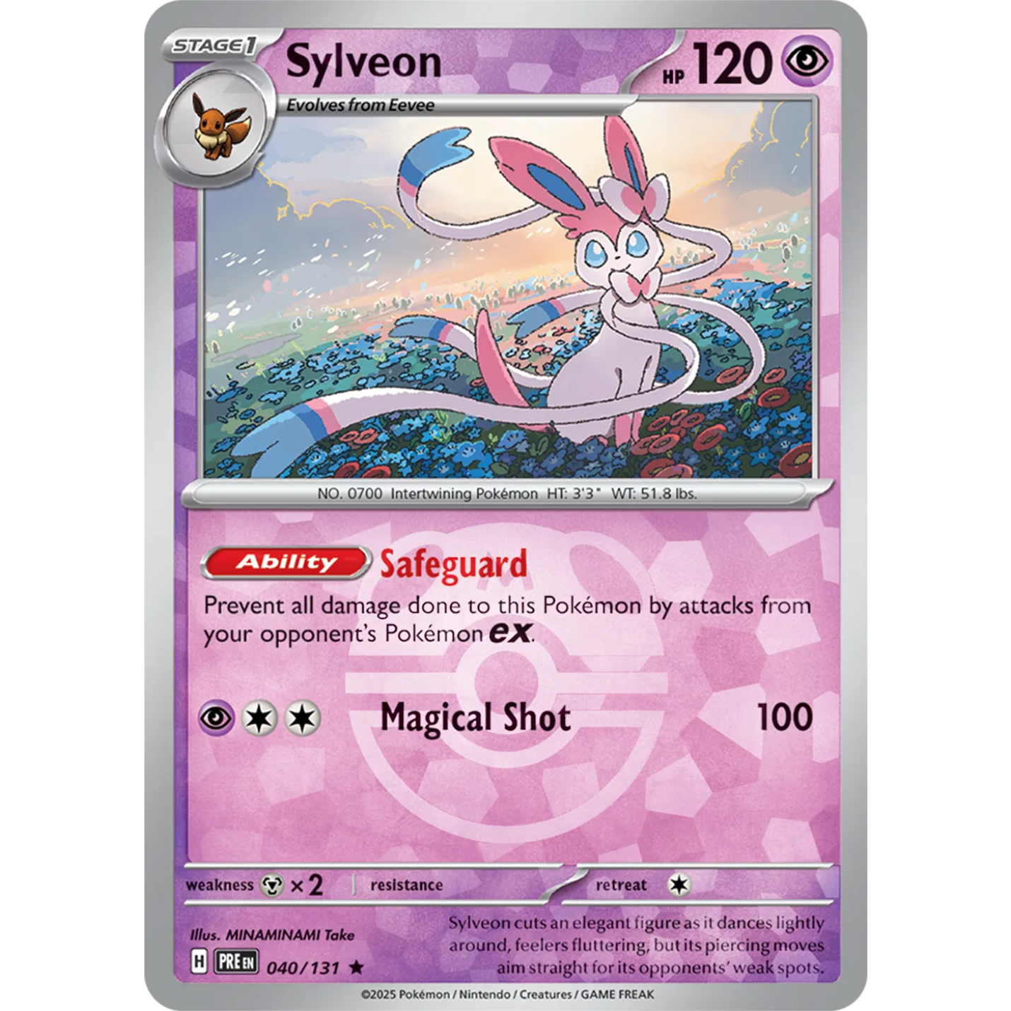 Sylveon 040/131 – Prismatic Evolutions –  Master Ball Pattern
