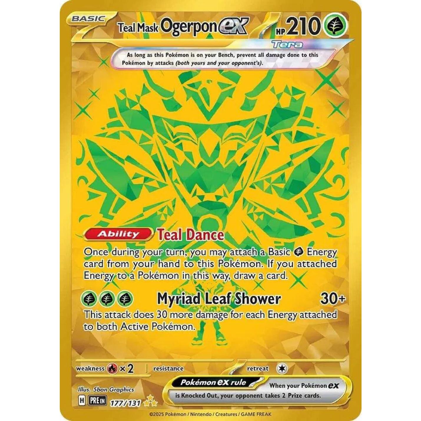 Teal Mask Ogerpon ex 177/131 - Prismatic Evolutions - Holofoil