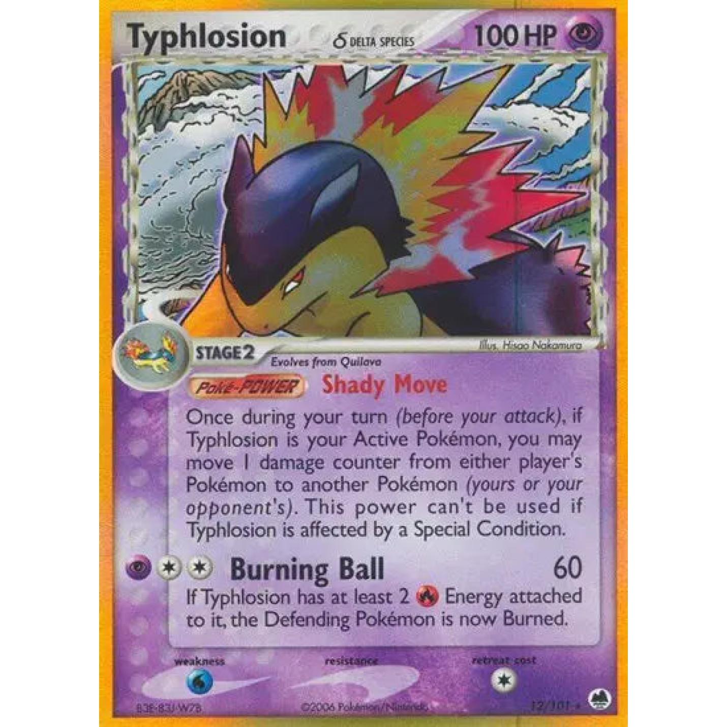 Typhlosion 12/101 - EX Dragon Frontiers - Holofoil