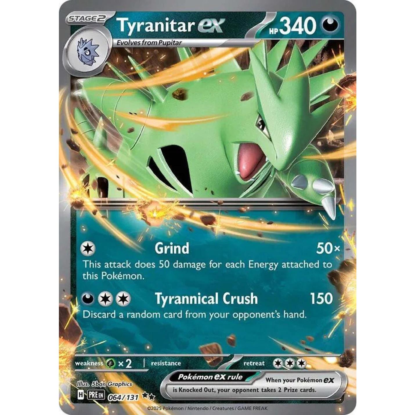 Tyranitar ex 064/131 - Prismatic Evolutions - Holofoil