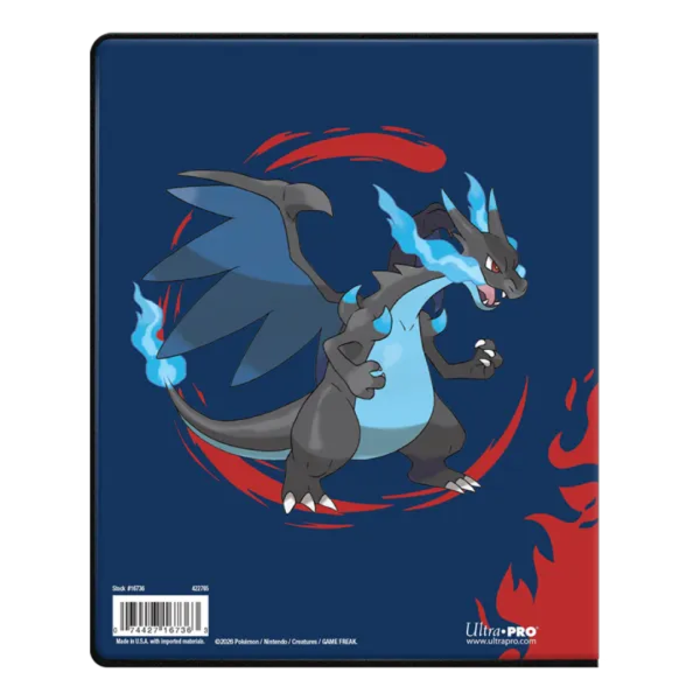 Ultra Pro - 4-Pocket Portfolio Mega Charizard X & Mega Charizard Y Achterkant