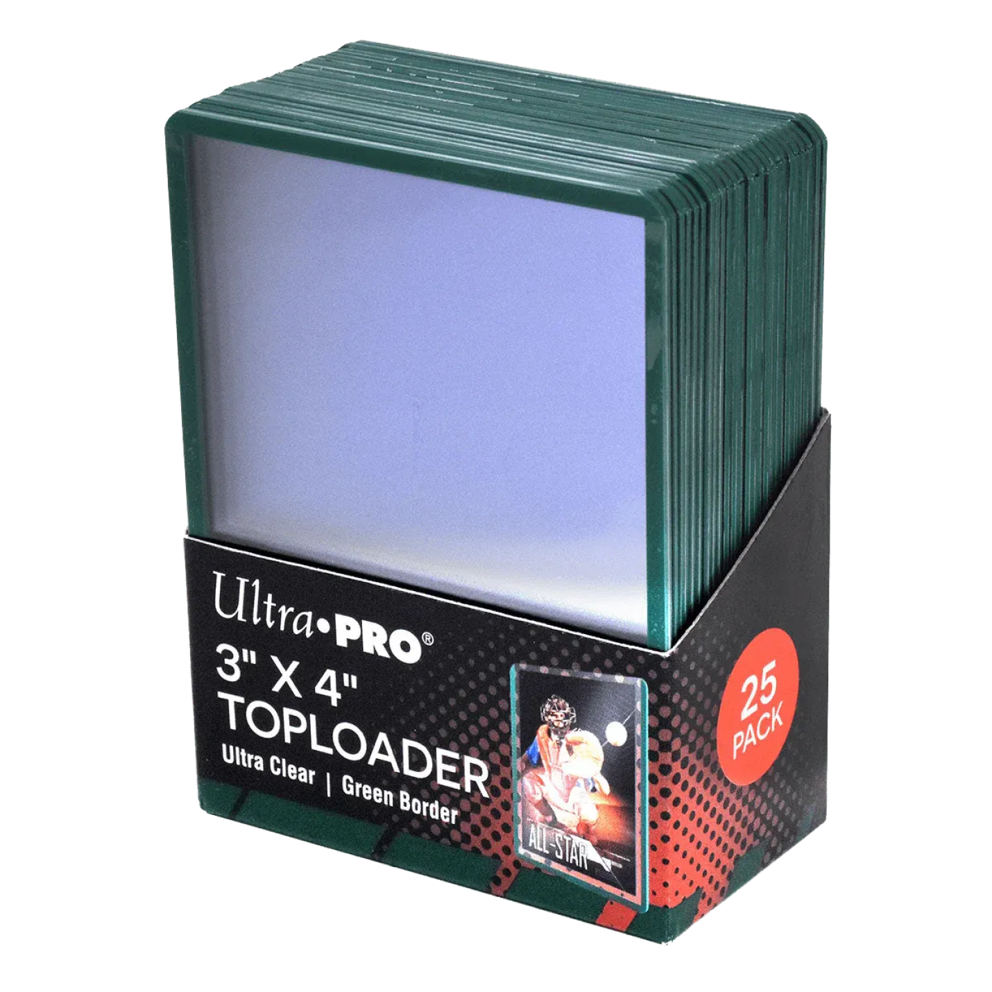 Ultra Pro - Colored Boarder Toploaders ( 25 stuks ) Groen