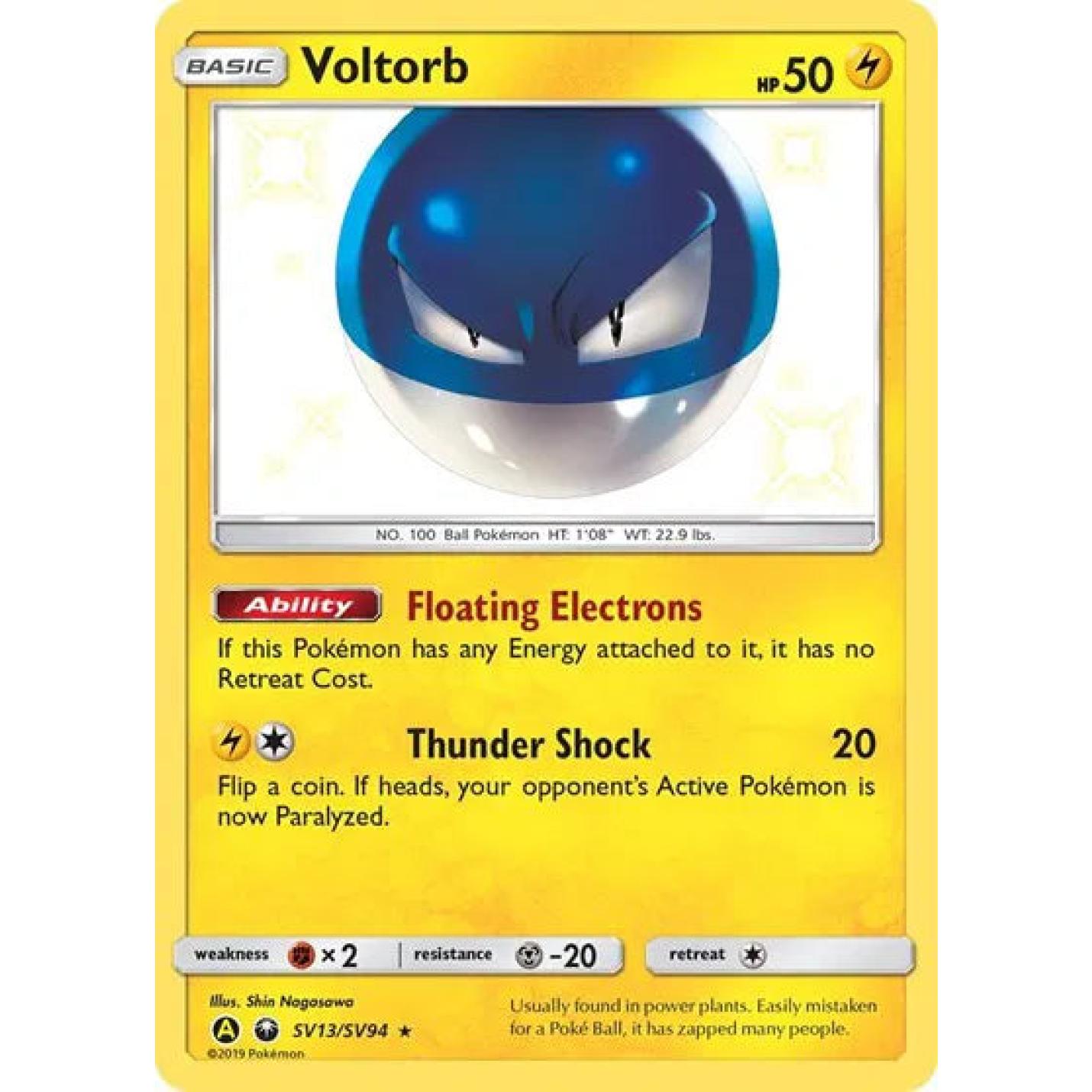 Voltorb SV13/SV94 - Hidden Fates: Shiny Vault - Holofoil