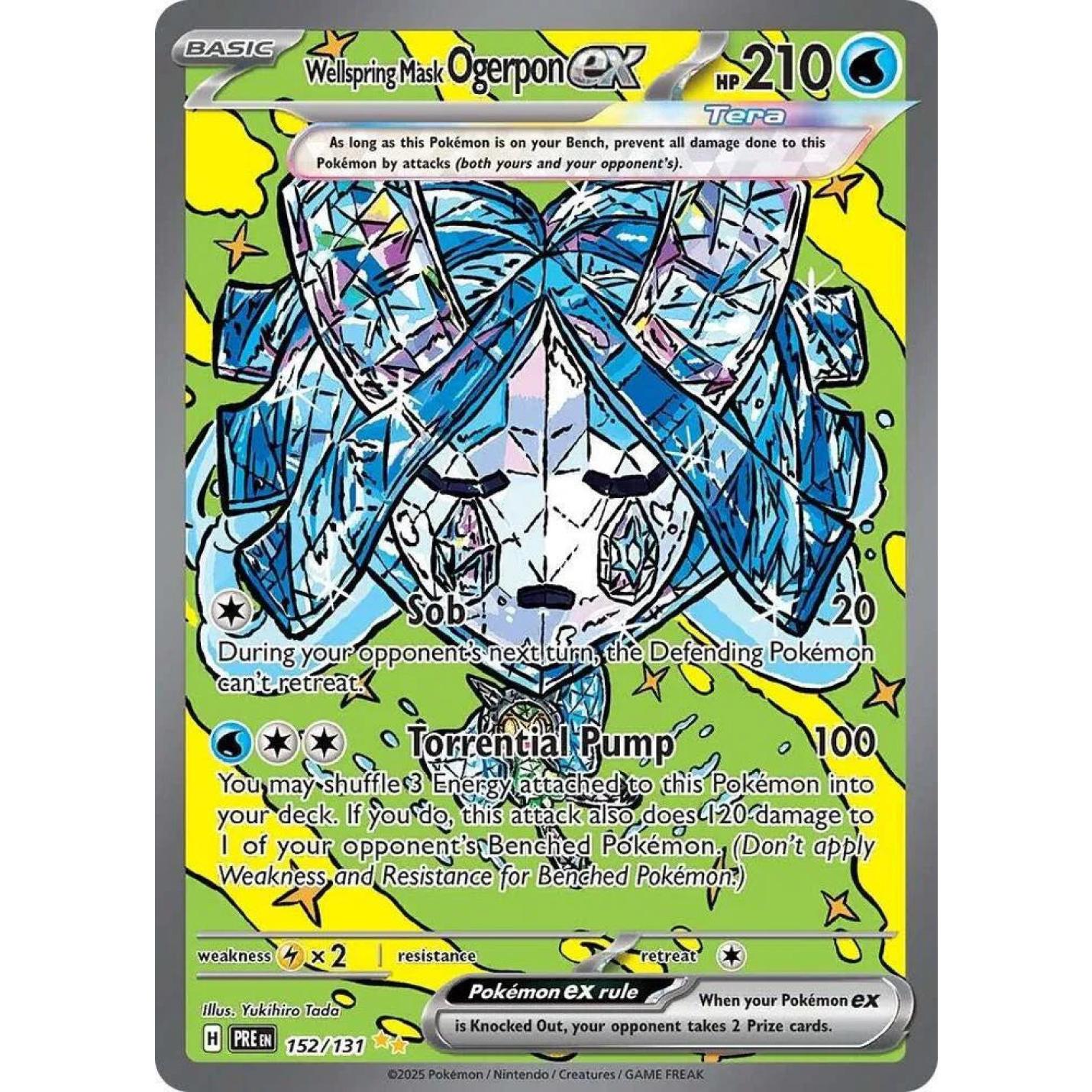 Wellspring Mask Ogerpon ex 152/131 - Prismatic Evolutions - Holofoil