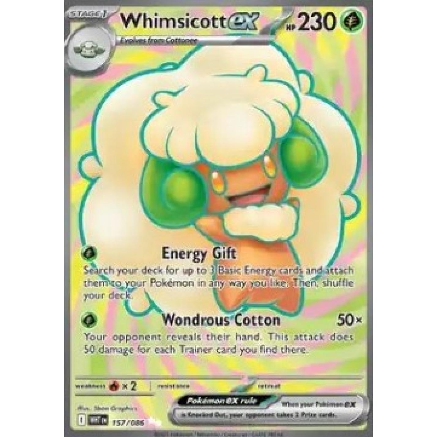 Whimsicott ex 157/086 - White Flare - Holofoil
