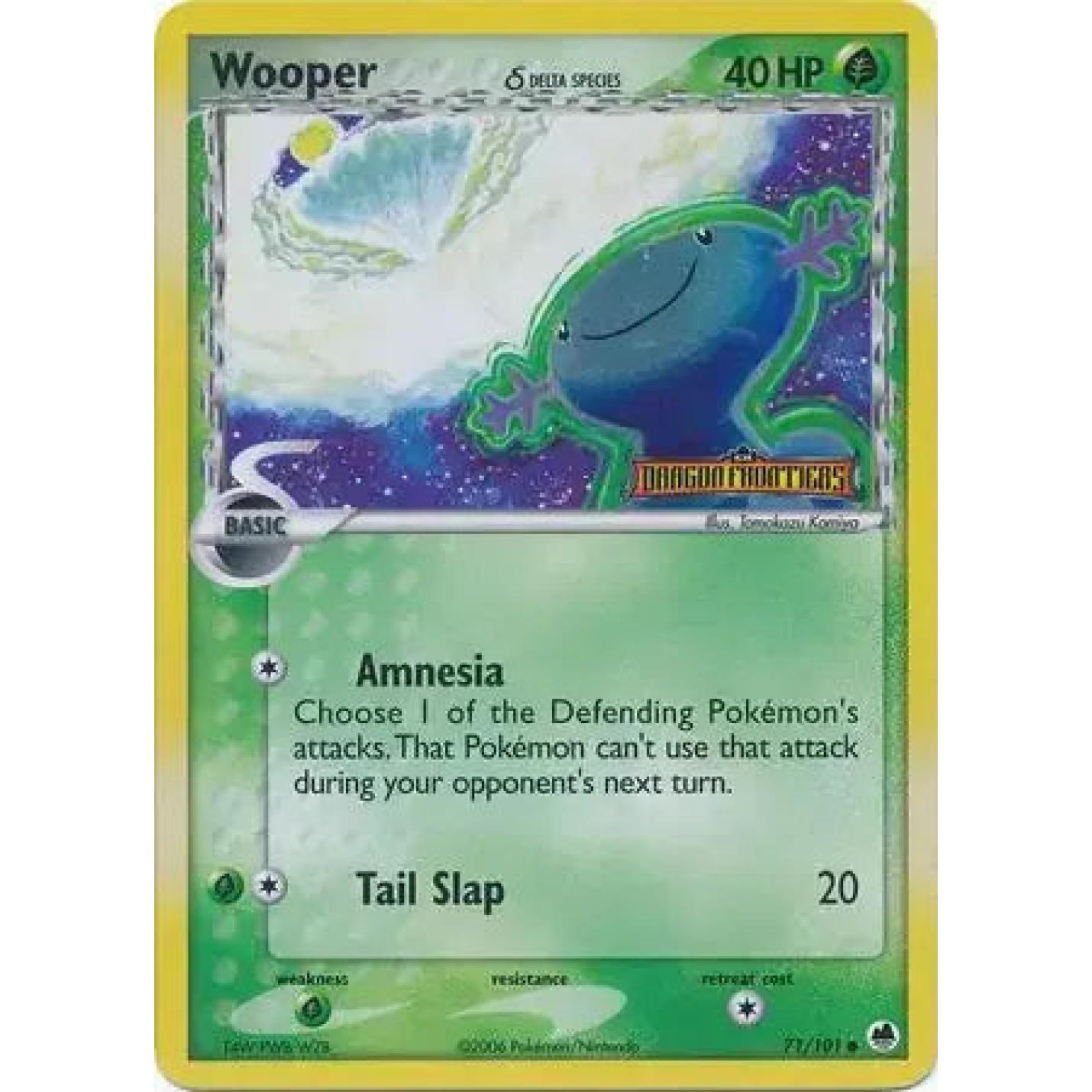 Wooper 71/101 - EX Dragon Frontiers - Reverse Holofoil
