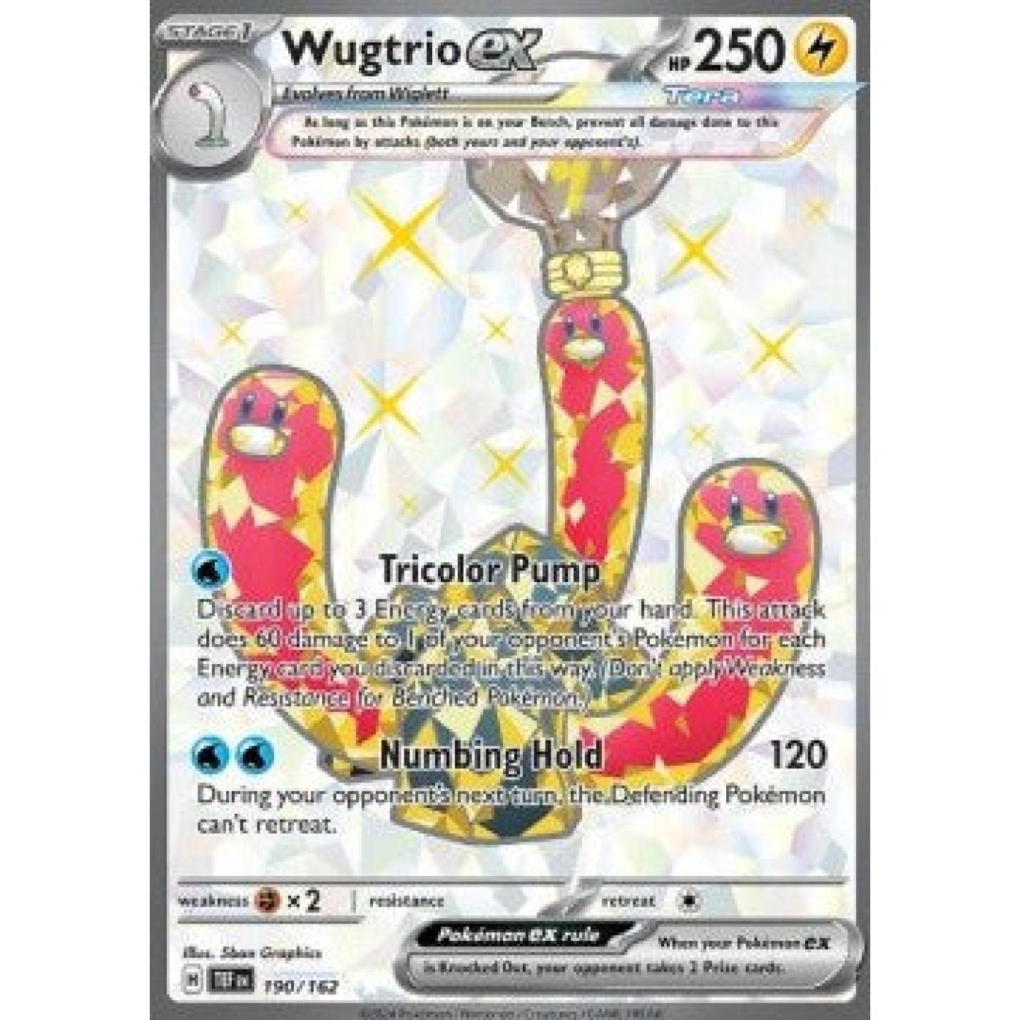 Wugtrio ex 190/162 - Temporal Forces - Holofoil
