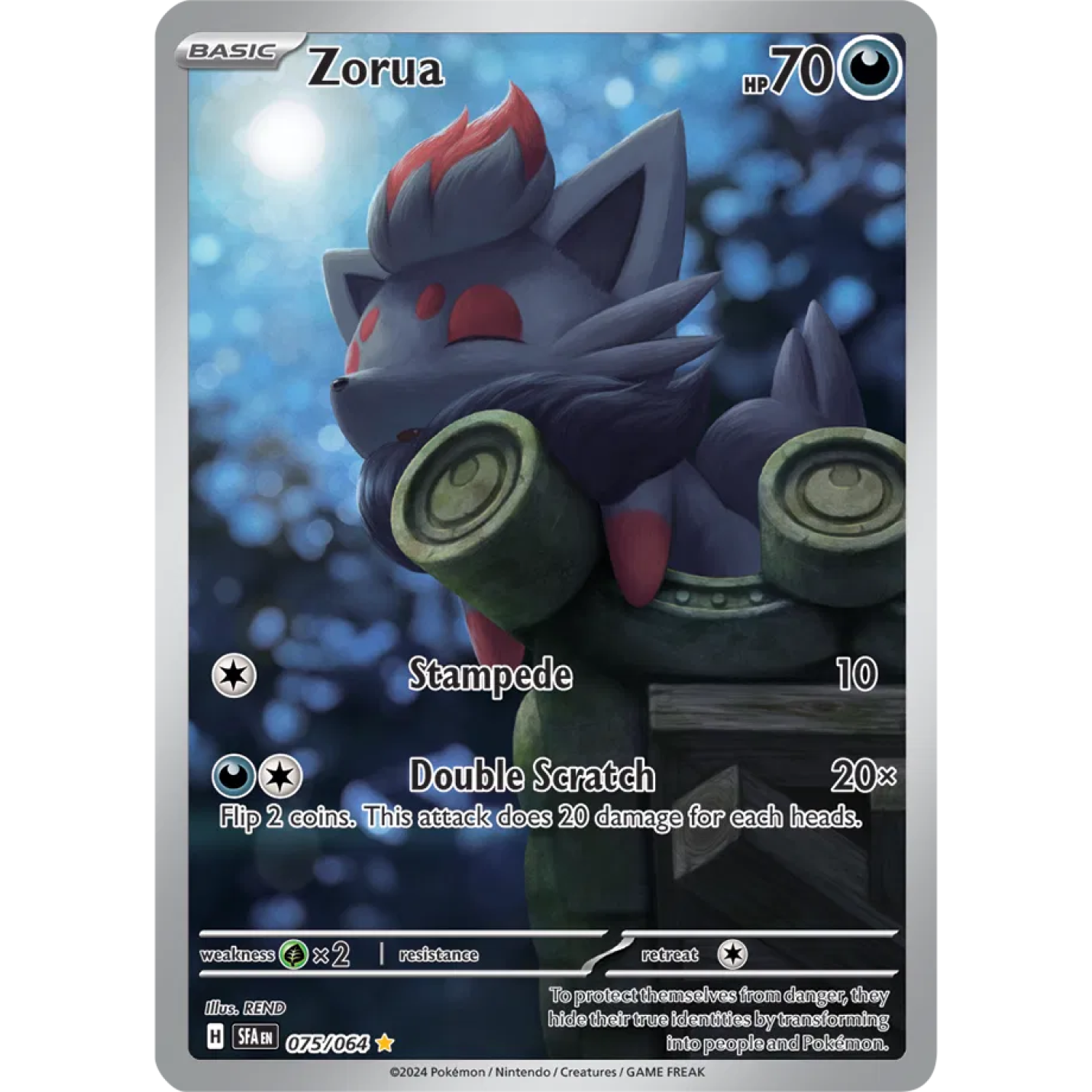 Zorua 075/064 - Shrouded Fable - Holofoil