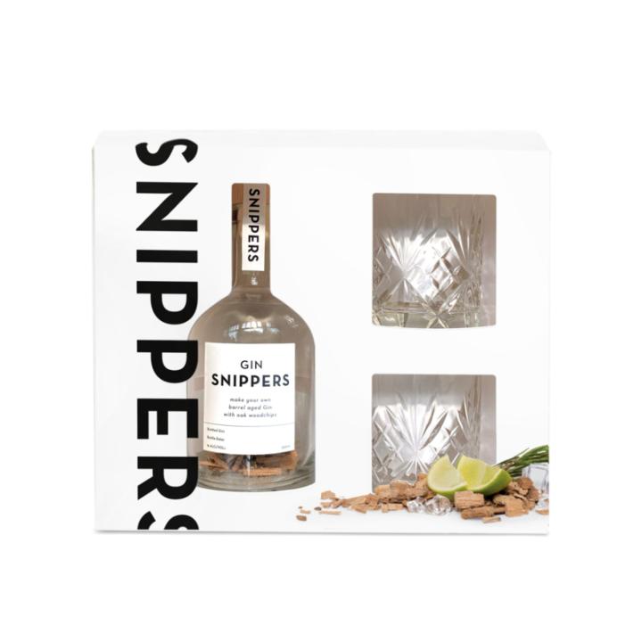 SNIPPERS – GESCHENKVERPAKKING Gin + 2 glazen