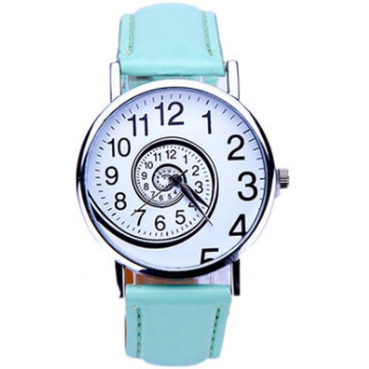 Swirl Horloge - Mintgroen