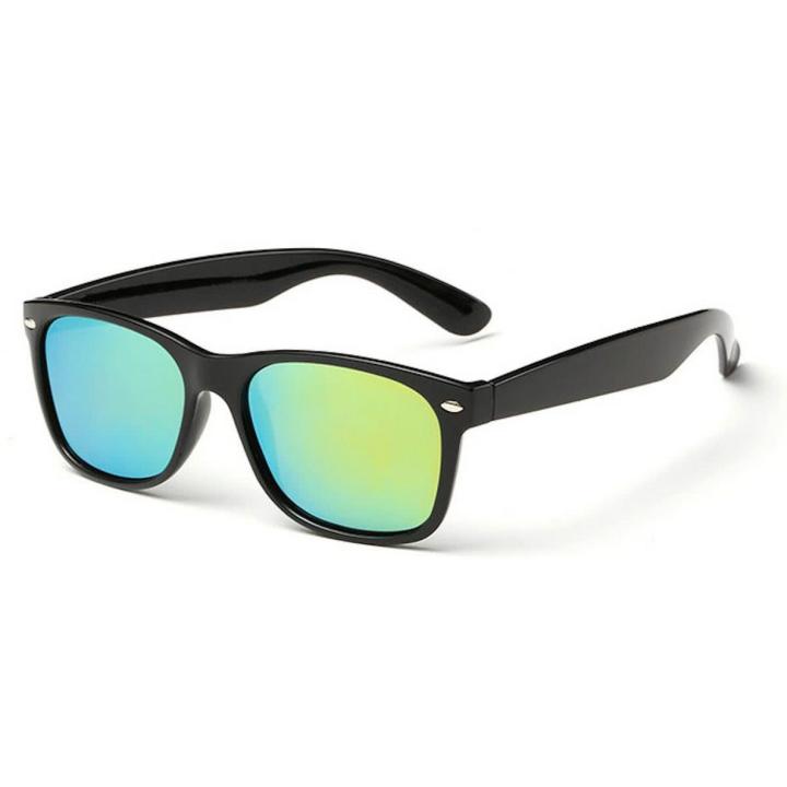Hidzo Zonnebril Zwart - UV 400 - Groen Glazen