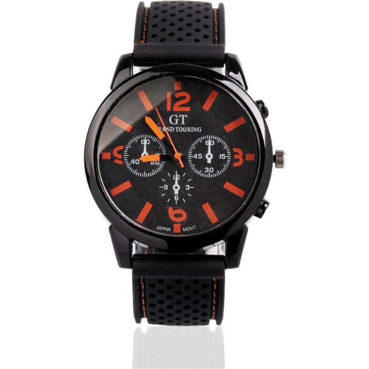 Hidzo Horloge GT ø 40 mm - Oranje - Inclusief horlogedoosje