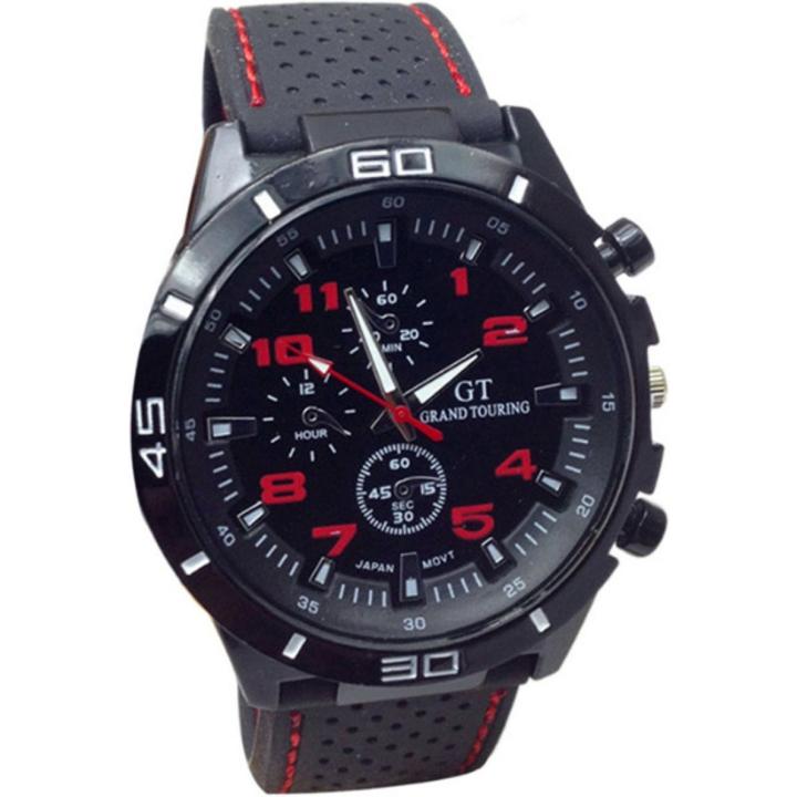 Hidzo Horloge GT Sport ø 40 mm - Rood - Inclusief horlogedoosje