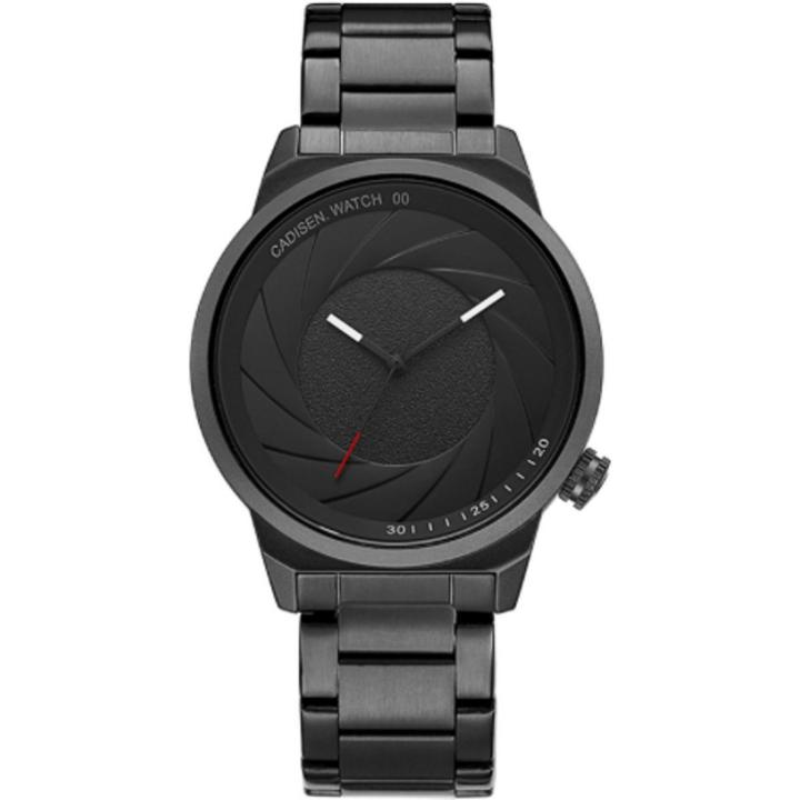 Hidzo Horloge Cadisen ø 37 mm - Zwart - Inclusief horlogedoosje