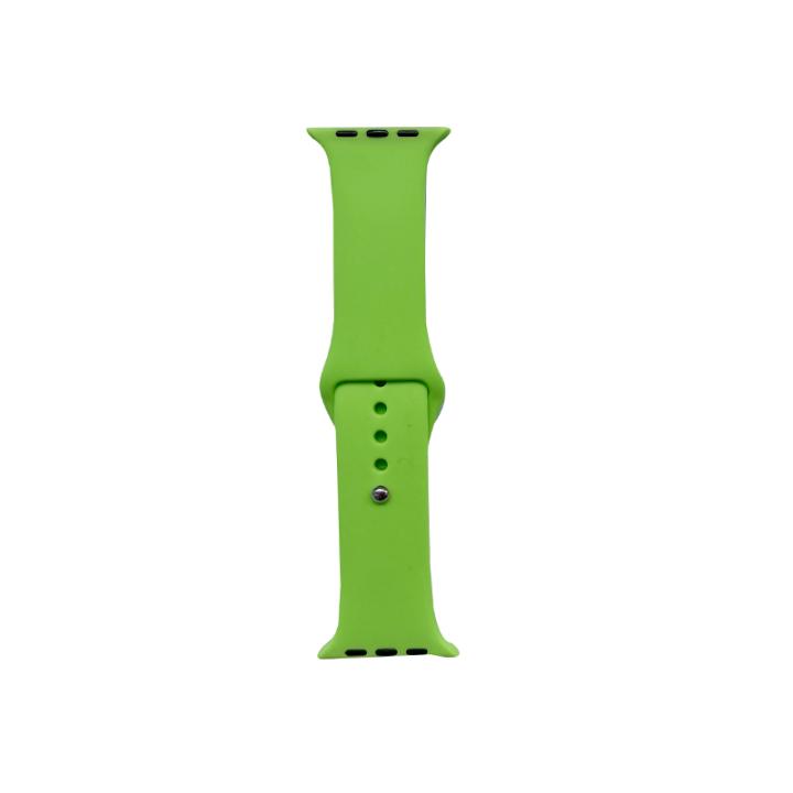 Hidzo Horlogebandje - Geschikt Voor Apple Watch Series 1/2/3/4 - 42MM / 44MM - Siliconen - Groen