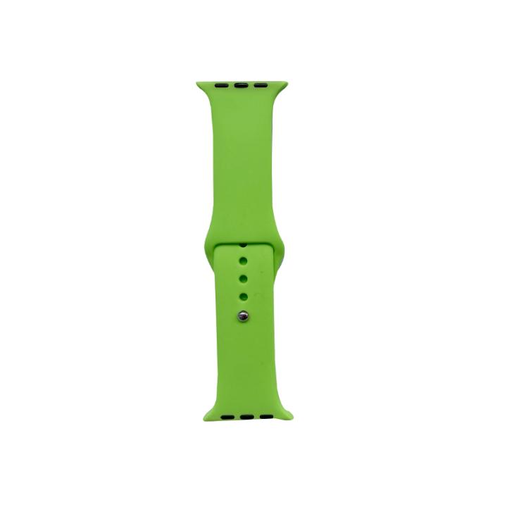 Hidzo Horlogebandje - Geschikt Voor Apple Watch Series 1/2/3/4 - 38MM / 40MM - Siliconen - Groen