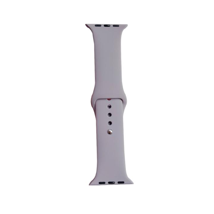 Hidzo Horlogebandje - Geschikt Voor Apple Watch Series 1/2/3/4 - 42MM / 44MM - Siliconen - Grijs