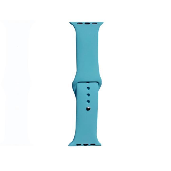 Hidzo Horlogebandje - Geschikt Voor Apple Watch Series 1/2/3/4 - 38MM / 40MM - Siliconen - Turquoise