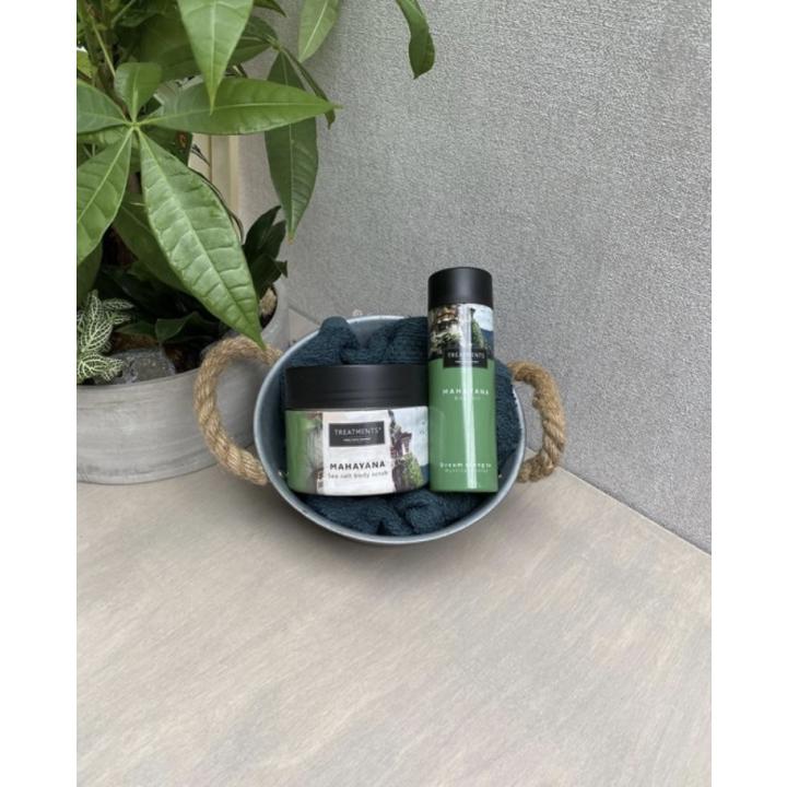 Wellness luxe Treatments Mahayana massage geschenkset scrubzout 