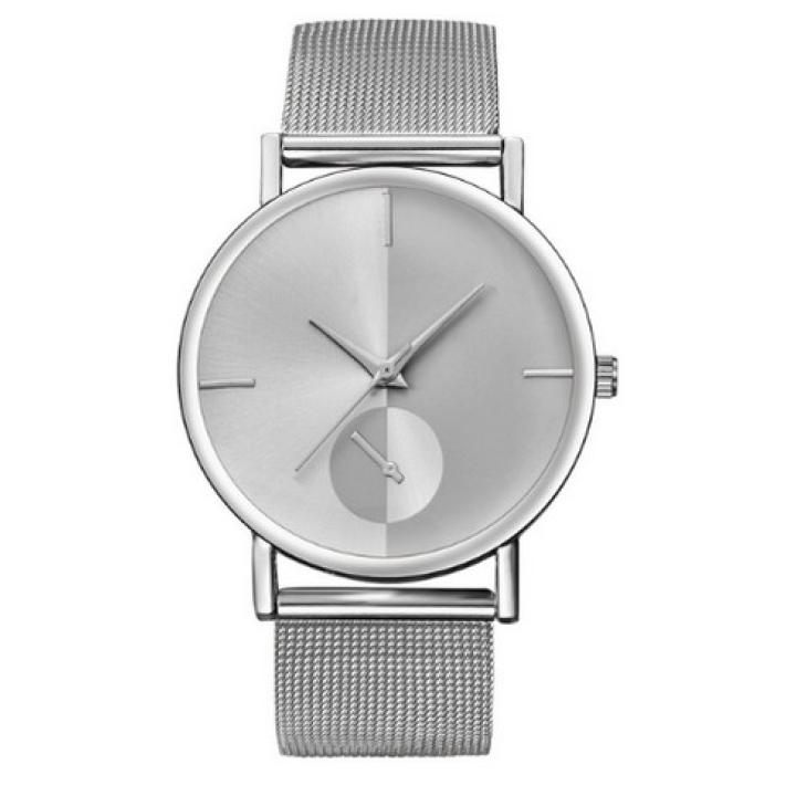 Hidzo Horloge Bowake ø 37 mm - Zilvre/Zilver - Inclusief horlogedoosje