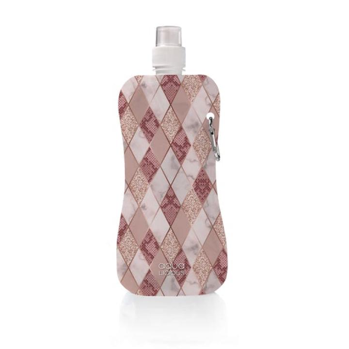 Aqua Licious - Pink rombus - waterzak 450 ml Festival