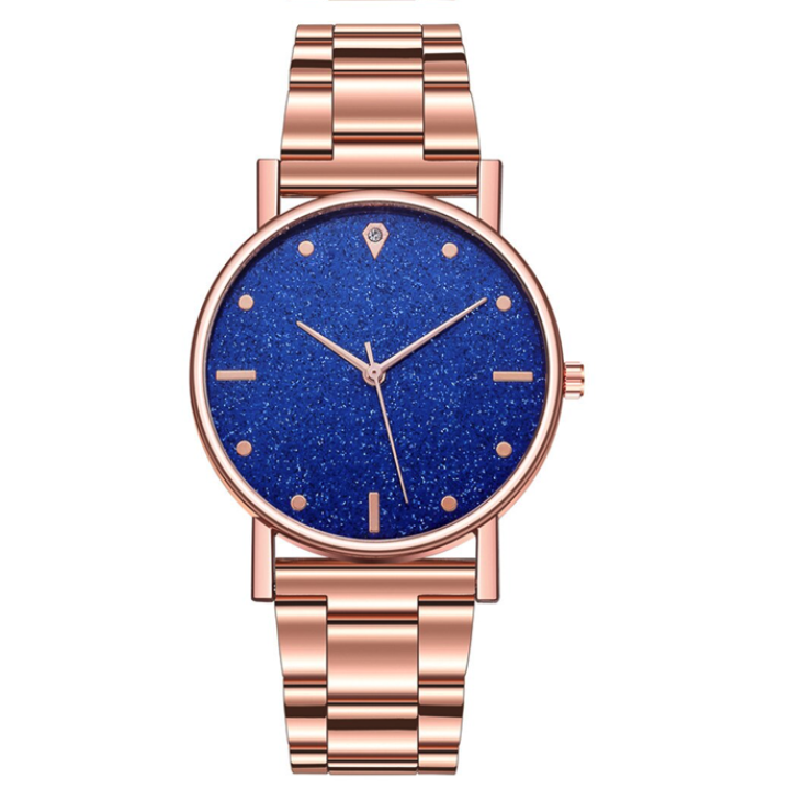 Hidzo Horloge Analoog Ø 37 - Rose/Blauw