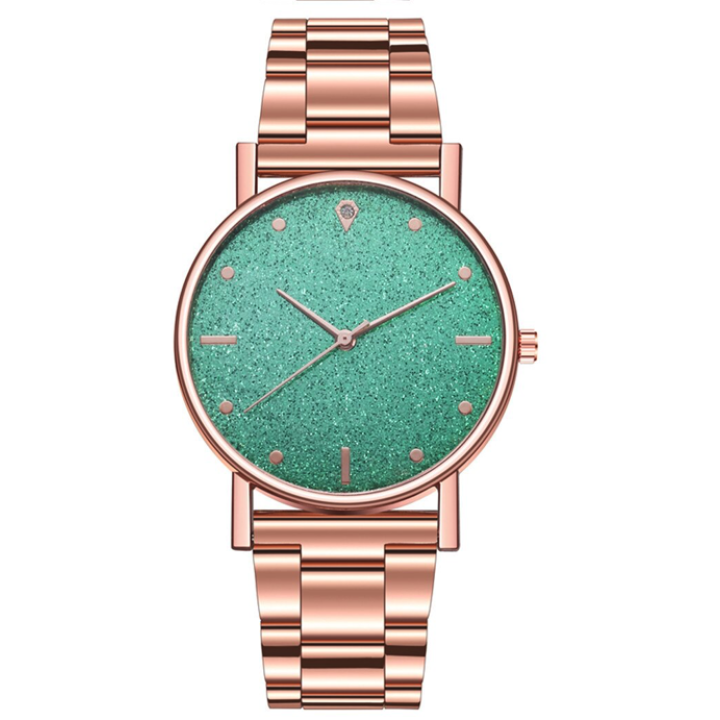 Hidzo Horloge Analoog Ø 37 - Rose/Groen